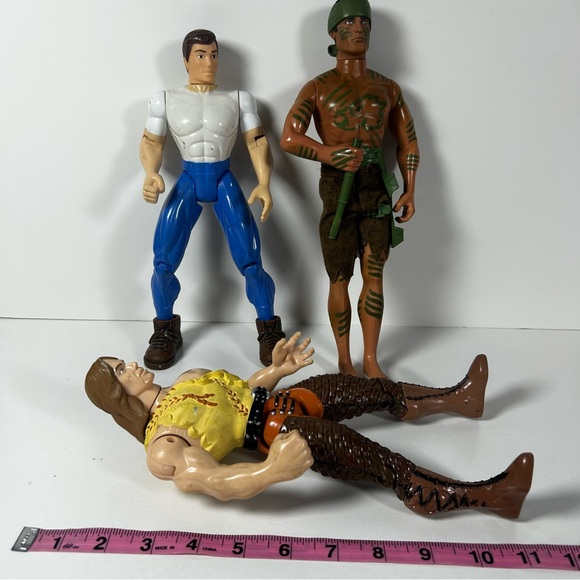 FIGURINE Action Man Hasbro Jungle Hercules, Peter Superhero Lot Of 3 - Picture 5 of 6